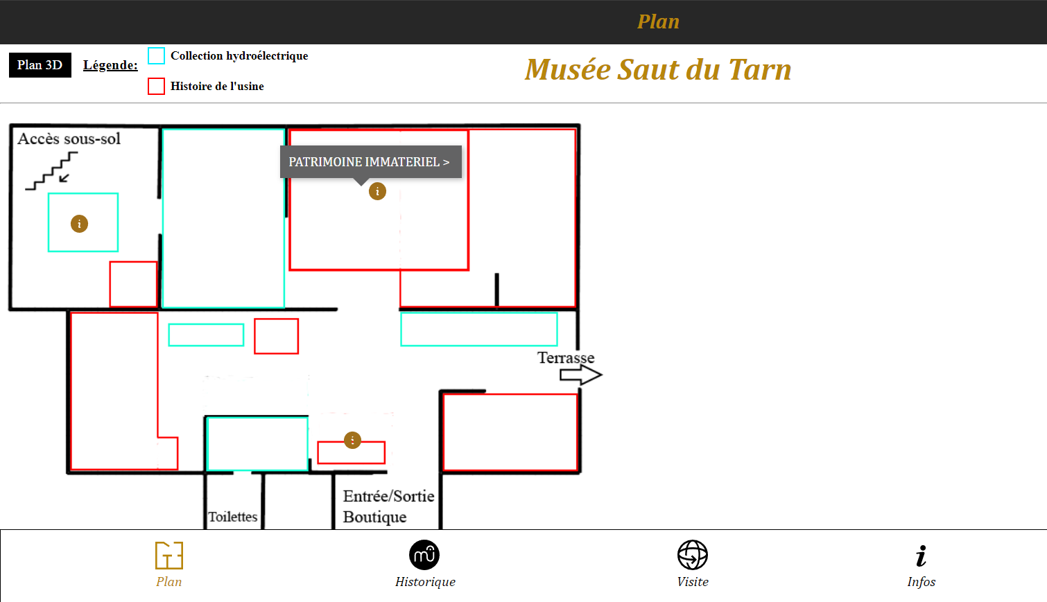 Musée Saut du Tarn-webapplication